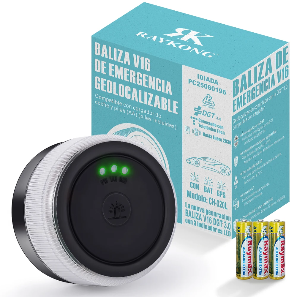 22,62€ con cupón ESAE03 ALIEXPRESS Mejor precio/calidad  Baliza V16 Geolocalización homologada DGT 3.0 | con 3 Indicadores Led Conexíon | Bateria | SIM y Datos Pagados hasta 2038. Envío gratis desde España. Desde el 11 a 19nov.