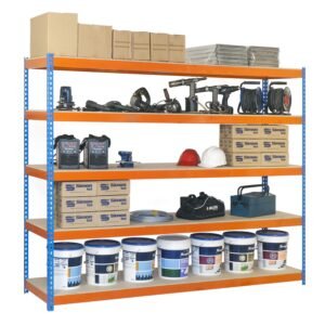 – 52,73€ 159€ LEROY MERLIN Estantería metálica 200x150x45 cm 5 estantes 400kg/balda. Envío gratis.