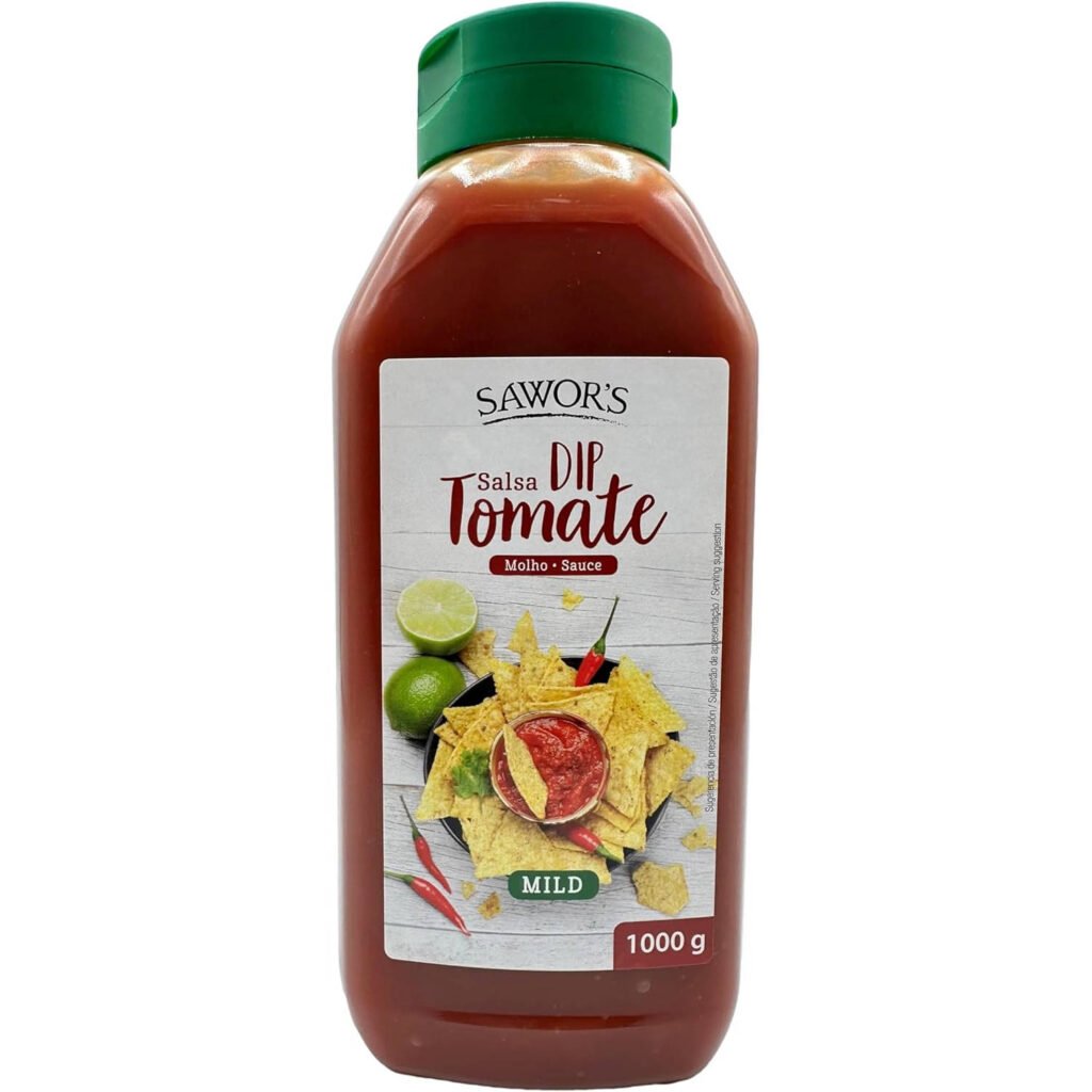-56% 3,47€ – AMAZON – SAWORS – Salsa de Tomate, Condimento Dip Mild, Listo para untar Nacho – 1 kg