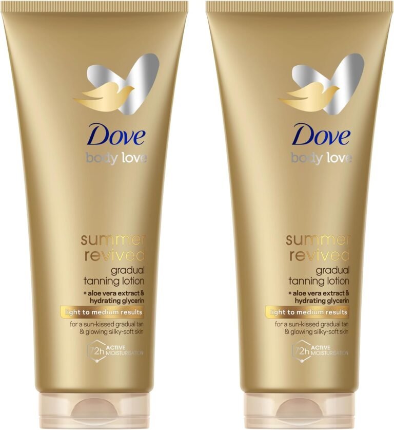 -57% 4,75€ y -10% en primera entrega de Suscríbete y ahorra – AMAZON – Dove Loción Corporal Autobronceadora Summer Revived, Pieles Medias y Oscuras, Bronceado Gradual, Acabado Natural, Piel Luminosa, 72H de Hidratación, Con Extracto de Aloe Vera y Glicerina, 2x 200ml