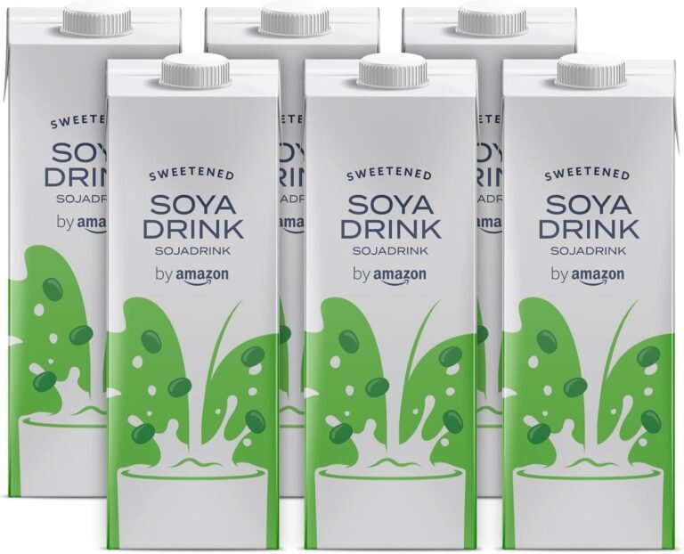 -43% 4,68€ -10% adicional con Suscríbete y ahorra – AMAZON – by Amazon Bebida De Soja, Con Azúcar 6 x 1L