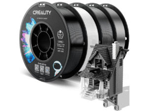 25,69€ Ahorras 51% – AMAZON – Creality Filamento PETG 1.75mm, Fuerte Tenacidad, Inodoro, Mejor Fluidez, Impresora 3D Filamento Precisión Dimensional +/- 0.03mm, 4KG PETG Negro+Blanco+Gris+Transparente