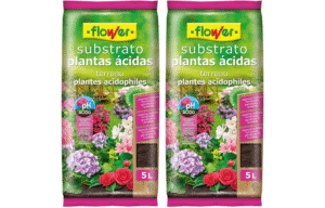 7,90€ Ahorras 50% – AMAZON – Flower – Substrato para Plantas Ácidas | Apto para Azaleas, Hortensias, Camelias, Gardenias | Incluye Guano, Abono y Fertilizante Universal | Marrón, 24×4.5×39 cm (Paquete de 2)