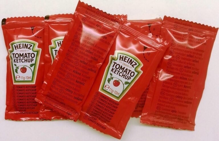 9,13€ Ahorras 43 – AMAZON – %Heinz Tomato Ketchup 50x12g Sachets. En las opiniones, los clientes destacan la excelente calidad de este ketchup de tomate.