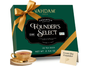 7,50€ Ahorras 50% – AMAZON – VAHDAM, Founder’s Selection – Surtido De Té, (6 Sabores, 36 Bolsas) Ideal para regalo.
