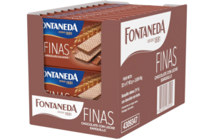 18,81€ Ahorras -53% – AMAZON – Fontaneda Finas Barquillos Rellenos de Chocolate con Chocolate, Cruijente y Cremoso,Pack de 22, 92g. Para los amantes del chocolate, combinando una textura crujiente con un relleno suave y delicioso.