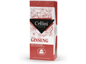 10,00€ Ahorrras 63% – AMAZON – Caffè Cellini Nespresso* Cápsulas Compatibles Ginseng – 100pcs | Café Ginseng. Caracterizado por su sabor dulce y regusto a caramelo, es el resultado del encuentro entre las notas aromáticas de la raíz de Ginseng y el fuerte sabor del café