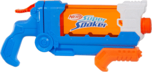5,60€ Ahorras 60% – AMAZON – Hasbro Nerf Super Soaker Flip Fill, Lanzador de Agua para Niños y Niñas a Partir de 6 Años, 4 Estilos de Rociado, Llenado Rápido, Tanque de 0,8 L, Juegos de Exterior. Chorro fino, grueso, disperso o en abanico para mojar estratégicamente. La gran tapa con sistema de apertura rápida te permite rellenar en segundos y seguir jugando sin pausas.