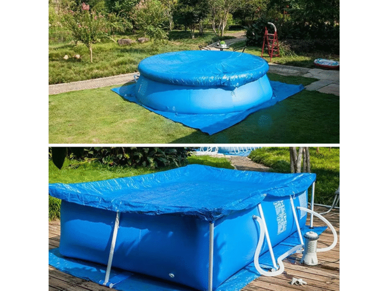 7,99€ Ahorras 78% – AMAZON – Lona para cubierta de Piscina Redonda, (396cm). Esta cubierta impermeable mantiene la suciedad y las impurezas fuera, para que su piscina esté siempre lista para su uso. Compatible con piscinas redondas, es fácil de usar y evita la evaporación.